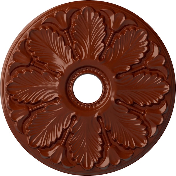 Ekena Millwork Milan Ceiling Medallion (Fits Canopies up to 4 5/8"), 24 1/2"OD x 3 1/2"ID x 1"P, Firebrick CM24MIFIF - main